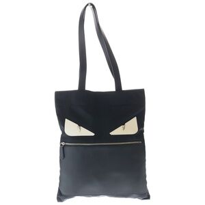 FENDI Bag Bugs Monster Tote Leather Pocket